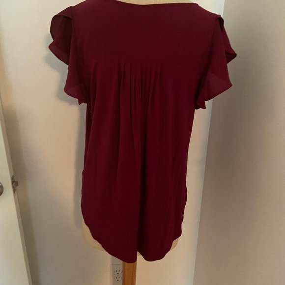 Dark red / maroon Merona blouse - Picture 4 of 6